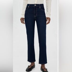 New Zara  Dark Blue Straight Jeans